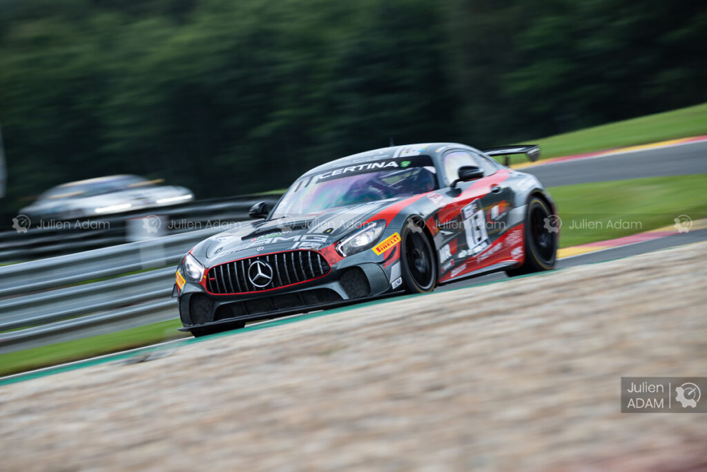 NM Racing Team, Christopher Campbell, Lluc Ibanez, Mercedes-AMG GT4 #15, Pro-Am
