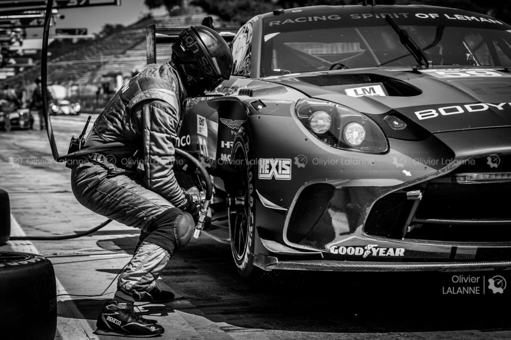 59 RACING SPIRIT OF LEMAN (FRA), Aston Martin Vantage AMR LMGT3, Clément MATEU (FRA), Erwan BASTARD (FRA), Valentin HASSE CLOT (FRA), Pit Lane